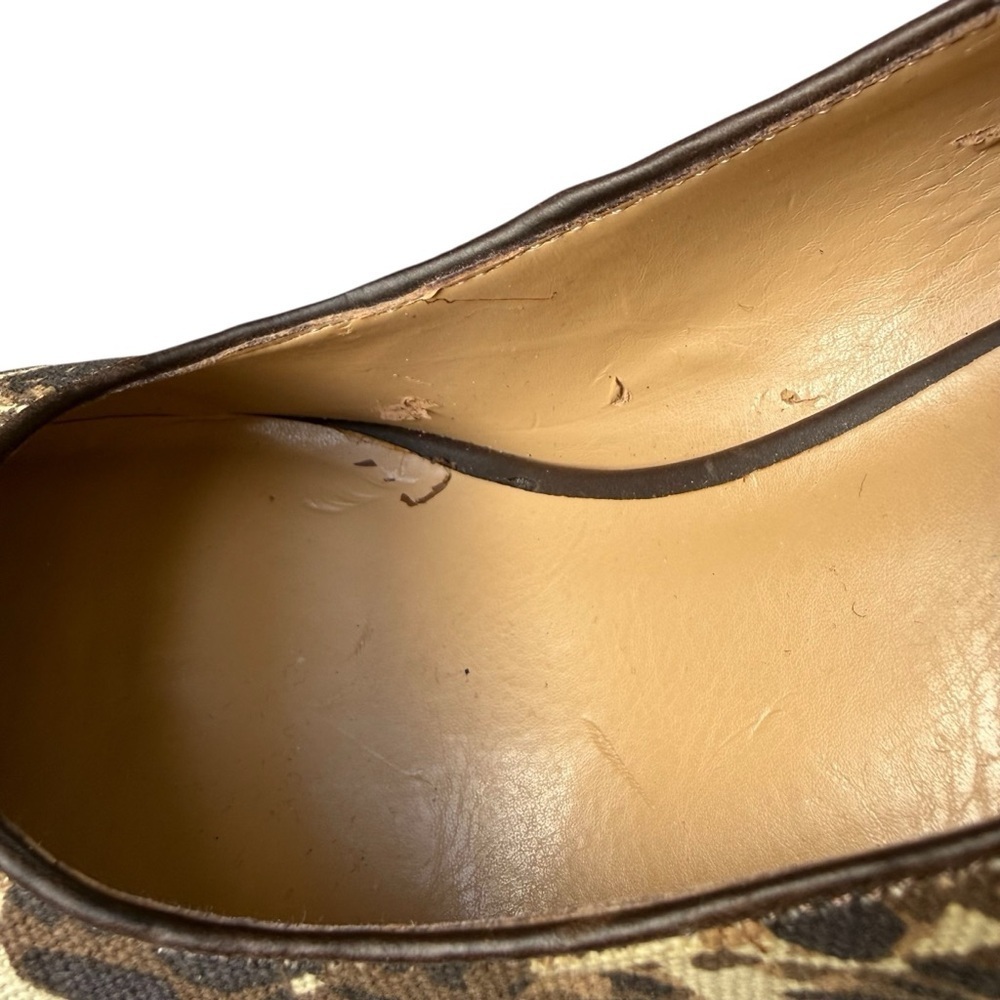 Nine West Guendao Leopard Espadrille Platform Pumps High Heel Women’s Size 9 M - Picture 9 of 13